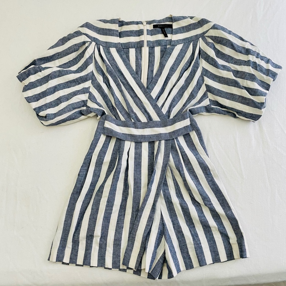 BCBGMaxazria Striped romper